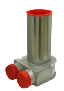 Vallox BlueSky ühendusdetail 125 mm ventiilile, külgühendus valloxbs connectionpart side main